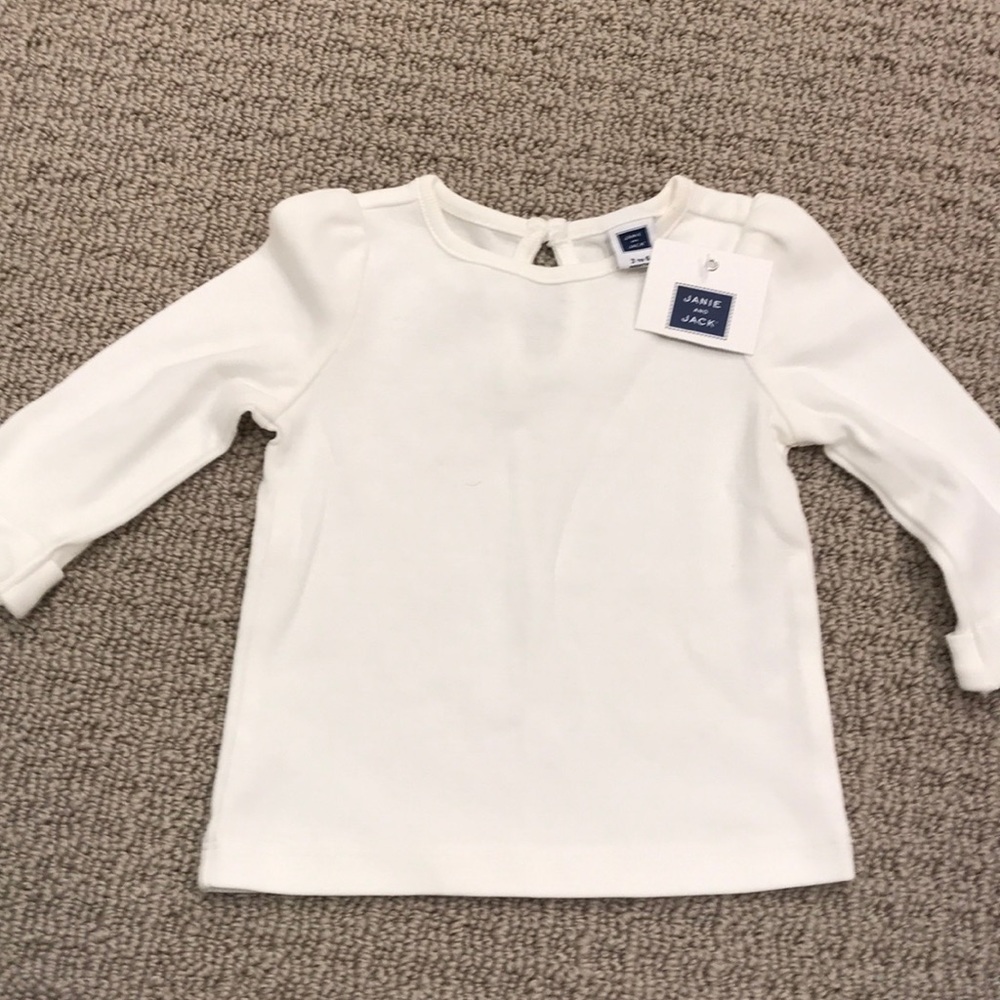 Janie and jack long sleeve white shirt